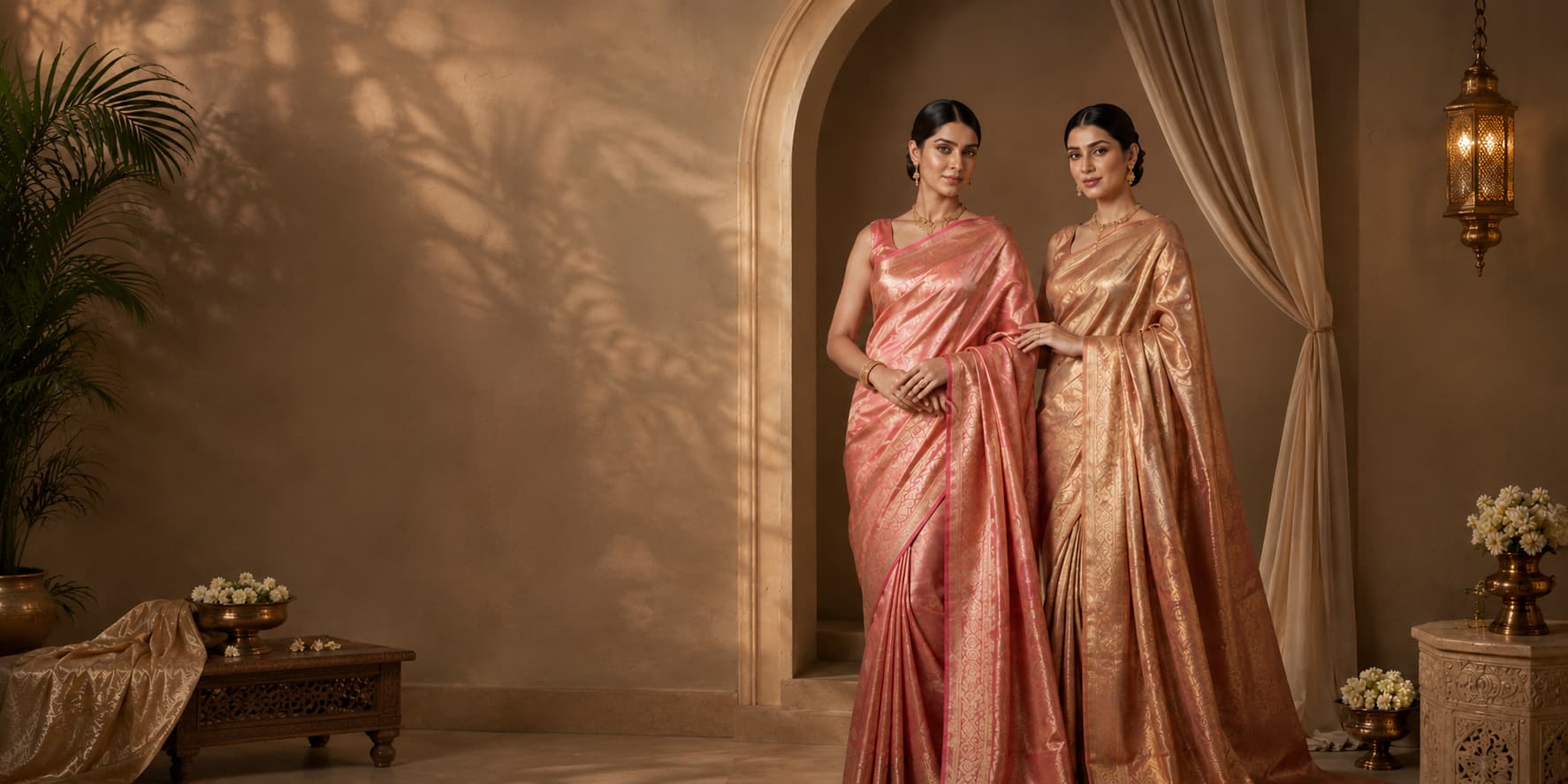 Scarlet Crimson Kadwa Katan Silk Saree view 2