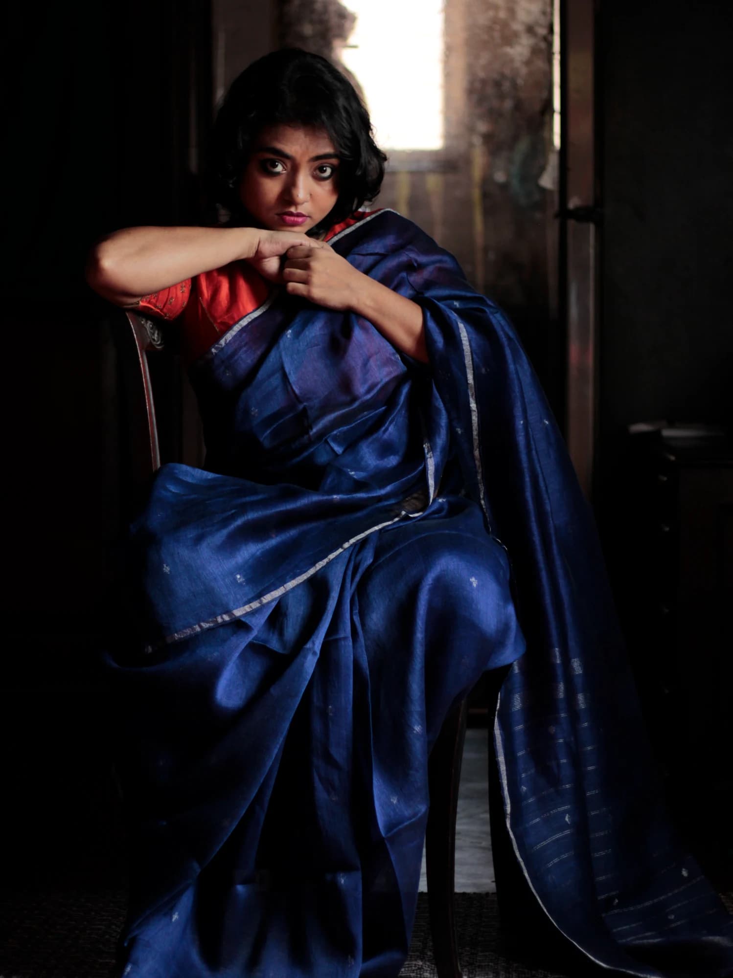 Kalamkari Hand-Painted Pure Silk Dupatta view 1